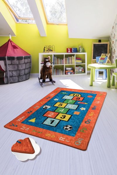 Covor pentru copii, Seksek, 140x190 cm, Multicolor
