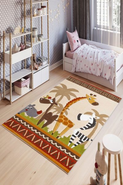 Covor pentru copii, W1020, 80x150 cm, Multicolor
