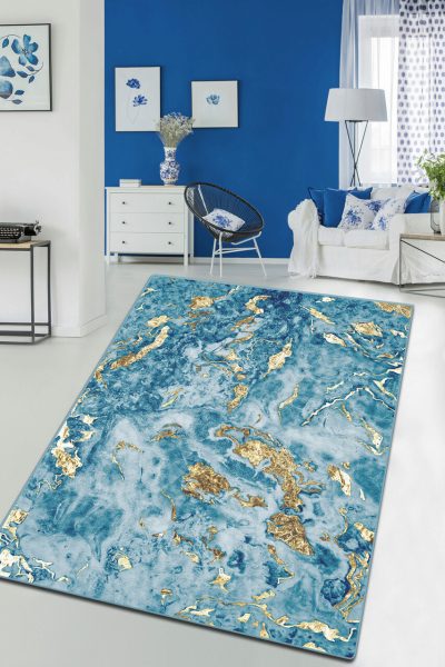 Covor, Sea And Mountains Djt, 80x120 cm, Poliester, Multicolor