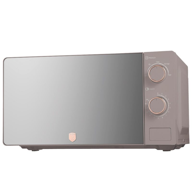 Cuptor cu microunde Berlinger Haus, Taupe, 1100W, 20L, 44.5x24.2x32.5 cm, taupe mat/argintiu