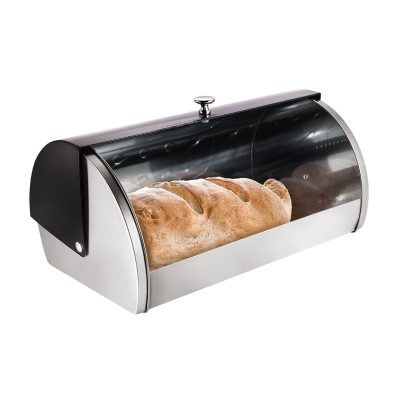 Cutie pentru paine Berlinger Haus, Carbon Pro, 38.5x28x18.5 cm, inox, gri inchis/argintiu