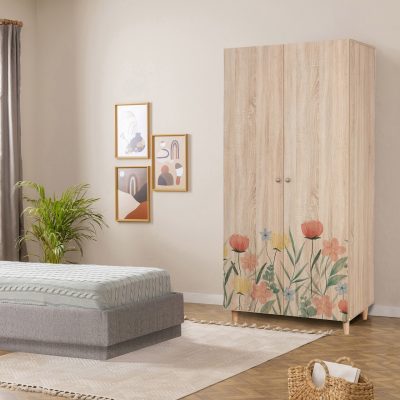 Dulap pentru haine, Hanah Home, Lidya 2 -915, 90x192x52 cm, Sonomo