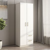 Dulap pentru haine, Hanah Home, Merlin 2, 60x171.8x45 cm, Alb