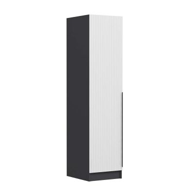 Dulap pentru haine, Hanah Home, Minar Kale, 45x190x52 cm, Alb / Antracit