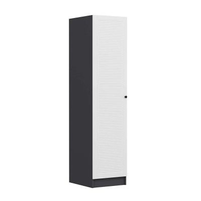 Dulap pentru haine, Hanah Home, Minar Kale, 45x190x52 cm, Alb / Antracit
