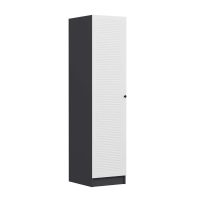 Dulap pentru haine, Hanah Home, Minar Kale, 45x190x52 cm, Alb / Antracit