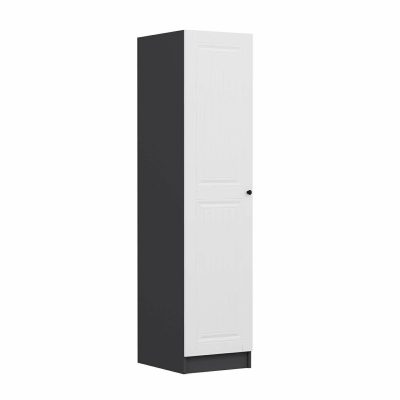 Dulap pentru haine, Hanah Home, Minar Kale, 45x190x52 cm, Alb / Antracit