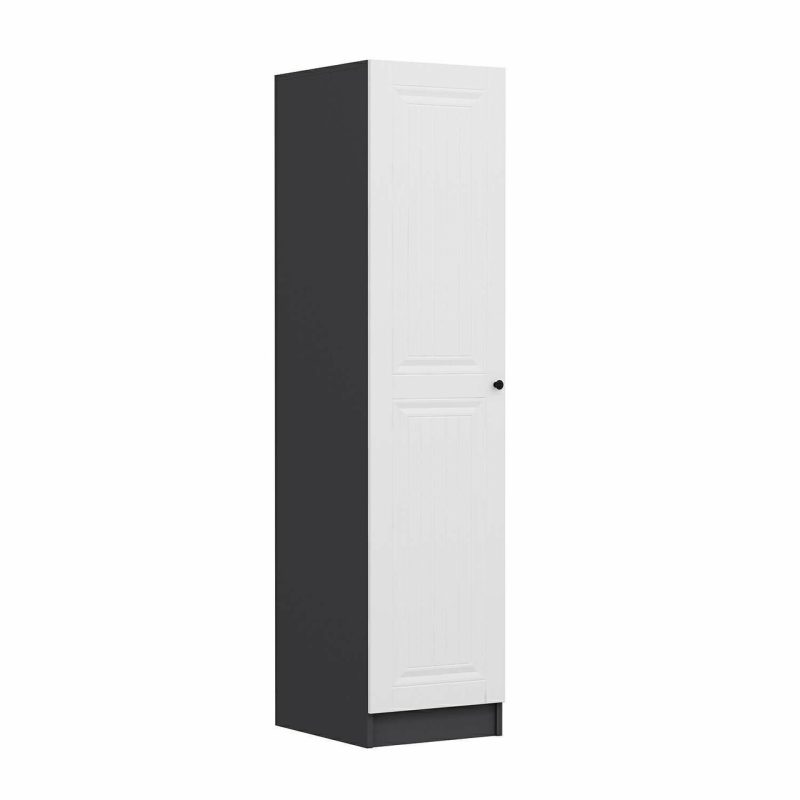 Dulap pentru haine, Hanah Home, Minar Kale, 45x190x52 cm, Alb / Antracit
