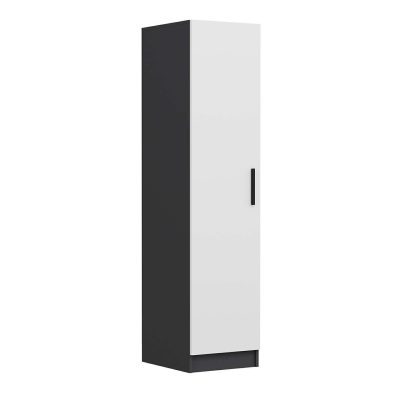 Dulap pentru haine, Hanah Home, Minar Kale, 45x210x52 cm, Alb / Antracit