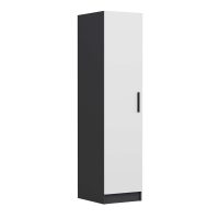 Dulap pentru haine, Hanah Home, Minar Kale, 45x210x52 cm, Alb / Antracit