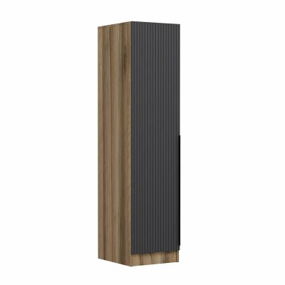 Dulap pentru haine, Hanah Home, Minar Kale, 45x210x52 cm, Antracit / Dore