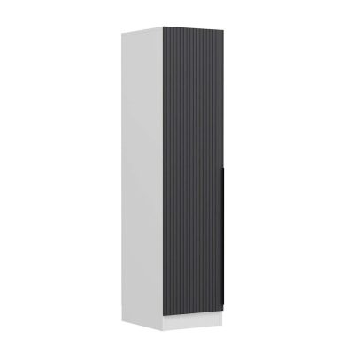 Dulap pentru haine, Hanah Home, Minar Kale, 45x210x52 cm, Antracit/Alb