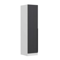 Dulap pentru haine, Hanah Home, Minar Kale, 45x210x52 cm, Antracit/Alb