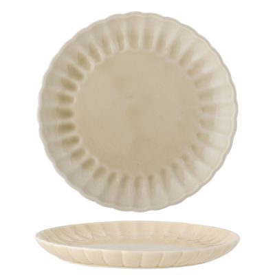 Farfurie intinsa, Bloomingville, Latina, 27x2 cm, ceramica, natural