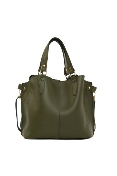 Geanta, Bagmori, 2918 - 45237 - Khaki, piele ecologica, kaki