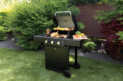 Gratar cu gaz Berlinger Haus, Outdoor, 50x41.5 cm, 2.2 KW x 3, negru
