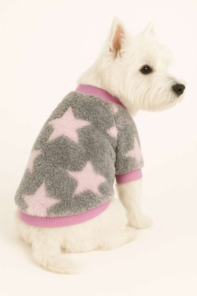 Hanorac pentru câini, Paws &amp; Whiskers, Pinkstarsweat, Gri