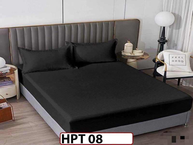 Husa de Pat din Damasc + 2 Fete de Perne - Saltea 180x200 - Pat 2 Persoane - HPT08