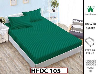 Husa de Pat din Finet + 2 Fete de Perne - Saltea 140x200 - Pat 2 Persoane -HFDC105