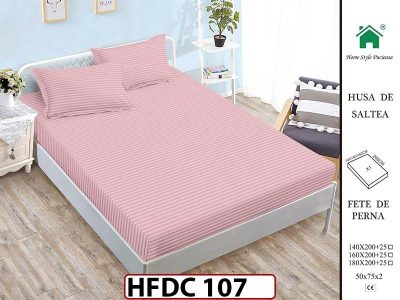 Husa de Pat din Finet + 2 Fete de Perne - Saltea 140x200 - Pat 2 Persoane -HFDC107