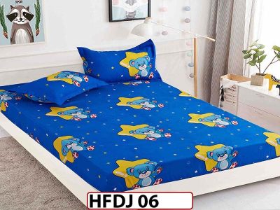 Husa de Pat din Finet + 2 Fete de Perne - Saltea 90x200 - HFDJ06