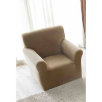 Husa Elastica, 90cm-130cm, pentru Fotoliu cu brate, Jojo Home, Catifea, Bej