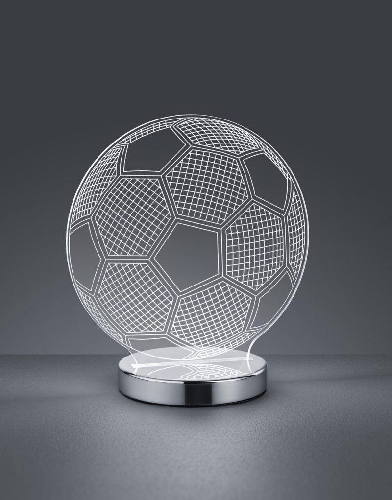 Lampa de masa Ball, RL, 20x12x22 cm, 7W, 1x SMD, metal, argintiu