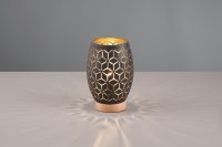 Lampa de masa Bidar, RL, 15x21.5 cm, 28W, 1x E27, metal, negru/natur