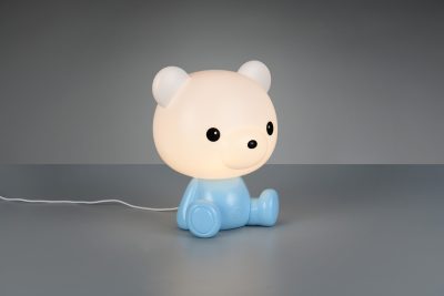 Lampa de masa Cutie, RL, 21x19x25.5 cm, 0.3W, 1x SMD, plastic, albastru