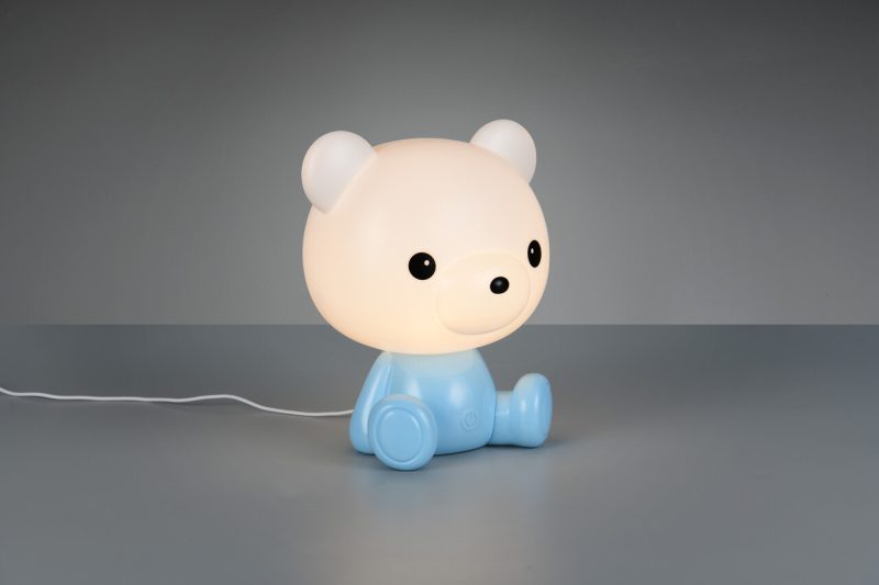 Lampa de masa Cutie, RL, 21x19x25.5 cm, 0.3W, 1x SMD, plastic, albastru