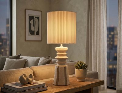 Lampa de masa, Mauro Ferretti, Tribal, 1 x E27, 40W, 22.5x57 cm, ceramica, multicolor