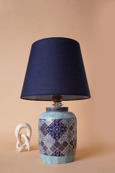 Lampa de masa, Opviq, 687HMY2215, Albastru