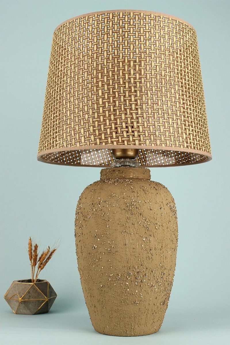 Lampa de masa, Opviq, 687HMY2408, Galben mustar
