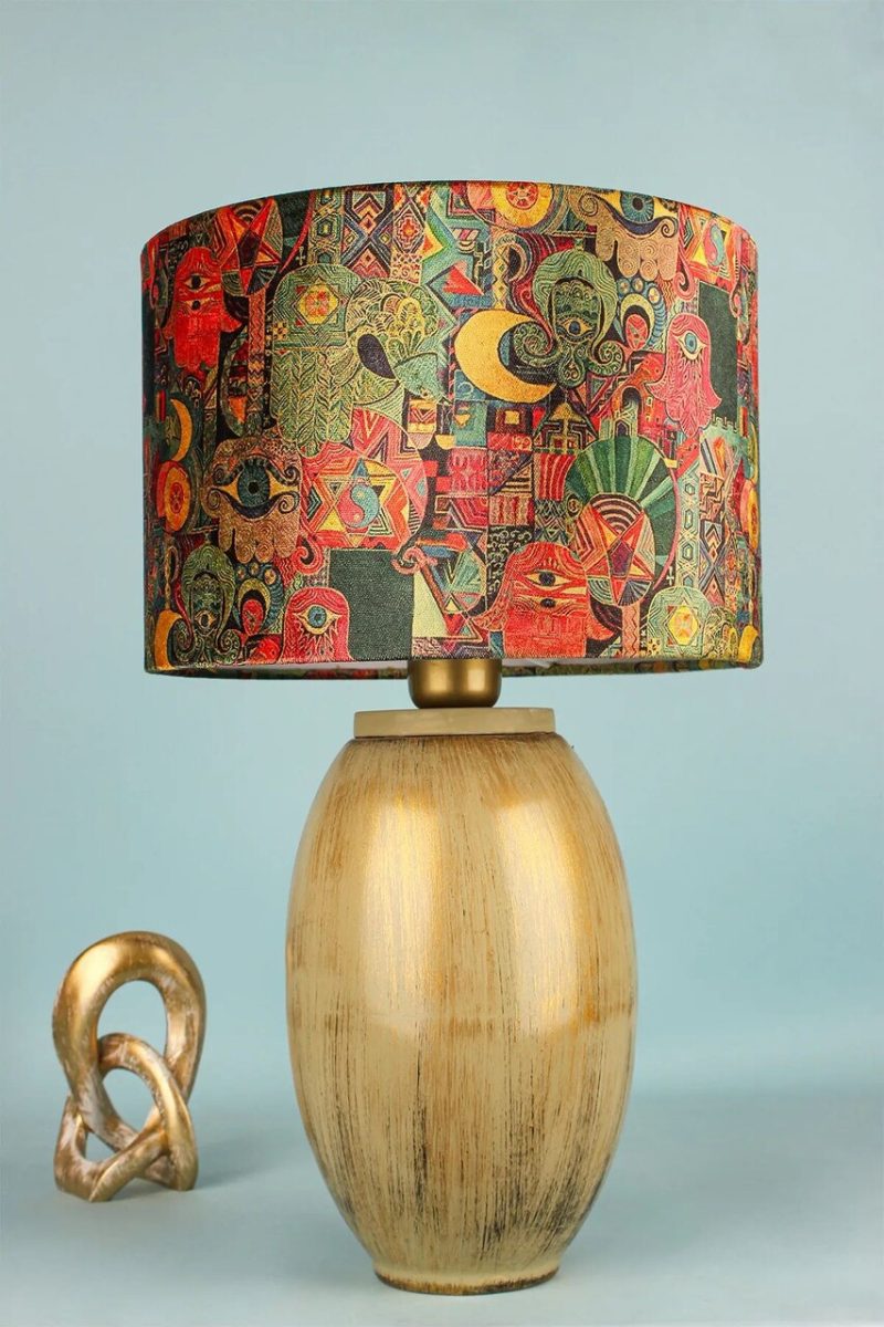 Lampa de masa, Opviq, 687HMY2442, Multicolor