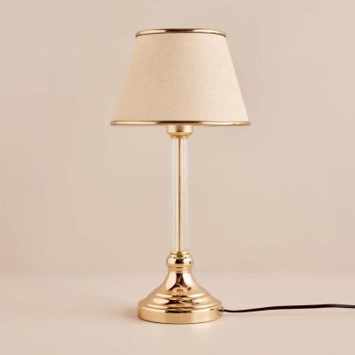 Lampa de masa, Opviq, 780SGN2116, Bej / Auriu
