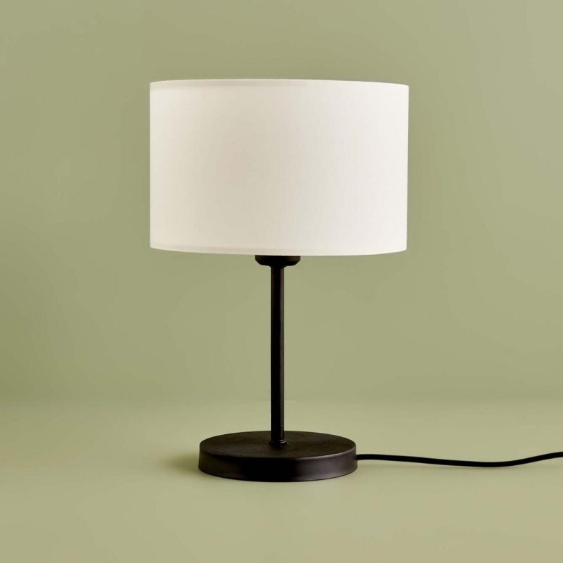 Lampa de masa, Opviq, 780SGN2123, Alb/Negru