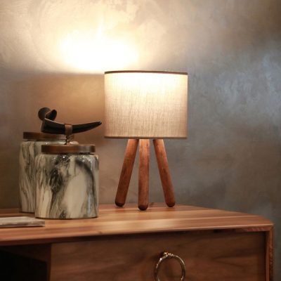 Lampa de masa, Opviq, 780SGN2574, Gri inchis
