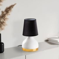 Lampa de masa, Opviq, 892OPV2555, Alb/Negru