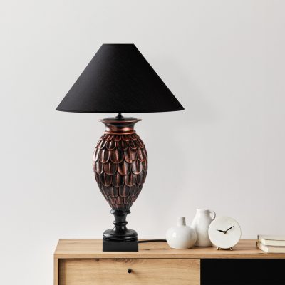 Lampa de masa, Opviq, 897TNL1106, Maro / Negru