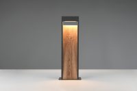 Lampadar de exterior Salmon, TRIO, 21.5x9.5x60 cm, 11W, 1x SMD, aluminiu, antracit/natur