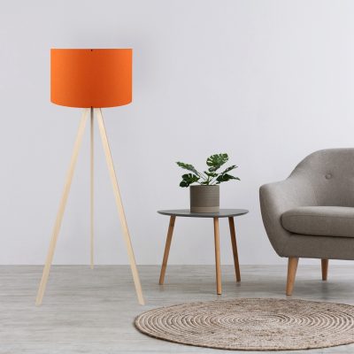 Lampadar, Opviq, 780SGN2418, Portocaliu / Stejar