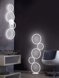 Lampadar Rondo, TRIO, 47x20x115 cm, 36W, 1x SMD, metal, alb mat