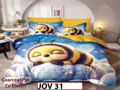 Lenjerie 5D din Finet 6 piese cu Elastic - JOV 31