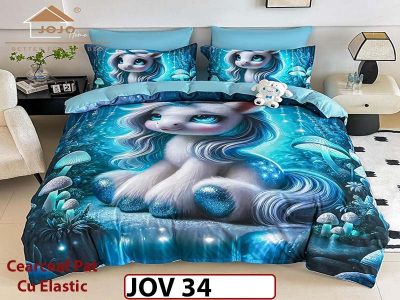 Lenjerie 5D din Finet 6 piese cu Elastic - JOV 34