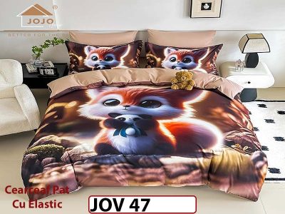 Lenjerie 5D din Finet 6 piese cu Elastic - JOV 47