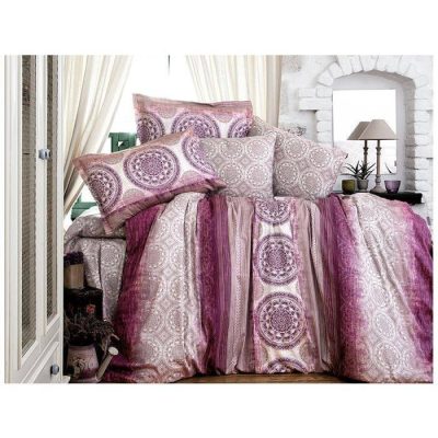 Lenjerie de pat matrimonial, 4 piese, Bumbac 100% Satin Deluxe Colorado V2
