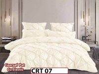 Lenjerie din Finet 6 piese cu pliuri cu Cearceaf Elastic - CRT 07