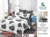 Lenjerie din finet  6 piese si cearceaf cu elastic - ADE 747