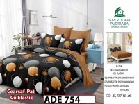 Lenjerie din finet  6 piese si cearceaf cu elastic - ADE 754