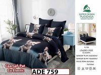 Lenjerie din finet  6 piese si cearceaf cu elastic - ADE 759